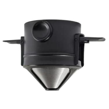 Imagem de Mini Filtro Coador Reutilizável para Café e Chá | Aço Inox | Portátil | Sem Papel | Fácil Limpeza
