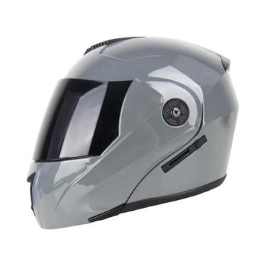 Imagem de Capacete De Motocicleta Unissex 2024, Capacete Modular Com Lente Dupla