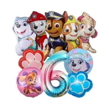 Imagem de Balões De Alumínio Patrulha Canina Ryder Skye Chase Para Decoração De 