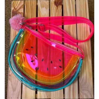 Imagem de Bolsa Neon Estampada Frutas Praia Festa Folia 4 Modelos - Genérico, 1