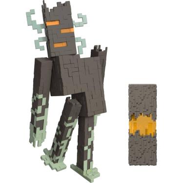 Imagem de Figura de Ação Mattel Minecraft The Creaking 20 cm com Luzes e Sons