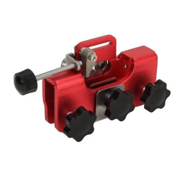 Imagem de Afiador de motosserra afiado, ferramenta portátil de afiação de corrente com braçadeiras, design de alumínio anodizado, para manutenção de serra elétrica