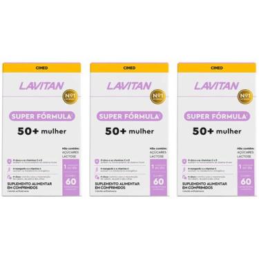 Imagem de Kit 3x Lavitan 50+ Mulher Super Fórmula Suplemento Alimentar Multivita