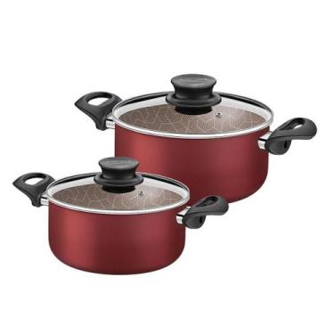 Imagem de Jogo de Panelas Paris 2 Peças Alumínio Antiaderente PATV1 e PATV2 - Tr