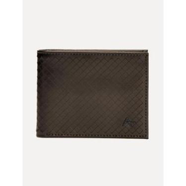 Imagem de Carteira Aramis Masculina Couro Losango Marrom Escuro-Masculino