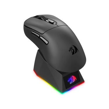 Imagem de Mouse Gamer Redragon Ebony Standard 24000DPI Com Dock Carregamento Preto