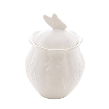Imagem de Açucareiro de Porcelana New Bone Butterfly Flower 370ml