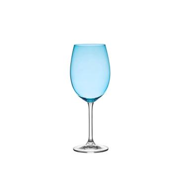 Imagem de Taça de Cristal para Vinho Tinto Gastro Azul Claro 450 ml 6 Peças Bohemia