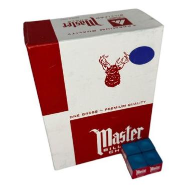 Imagem de 36 Giz Master P/ Taco Bilhar Sinuca Profissional Made China - Mastar, 