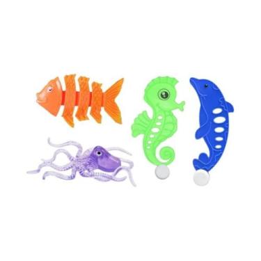 Imagem de Conjunto De Brinquedos Coloridos Para Mergulho Na Piscina De Verão: Bo