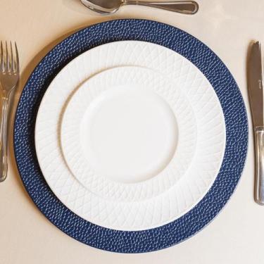 Imagem de Prato Sobremesa Vidro Opalino Royale Branco 19cm Mesa Jantar Unidade R