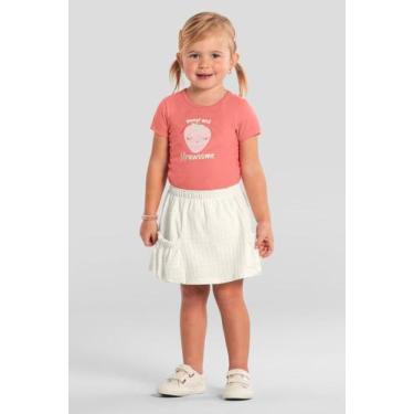 Imagem de Conjunto infantil menina de moranguinho Brandili, 3, Rosa