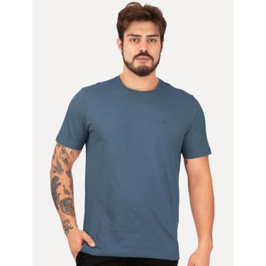 Imagem de Camiseta Individual Slim Pima Soft Touch Logo Azul Escuro-Masculino