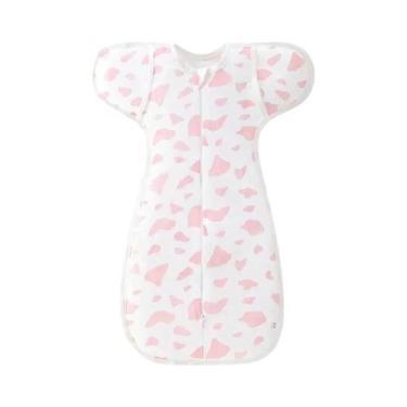 Imagem de 100% algodão 0-6 meses recém-nascido swaddle saco de dormir recém-nasc