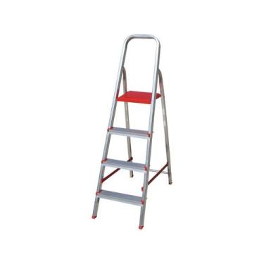Imagem de Escada de alumínio 4 degraus residencial - ESC0063 - Botafogo