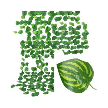 Imagem de Guirlanda De Folhas De Hera Verde De Seda 2/4/6/8/10M Plantas Artifici