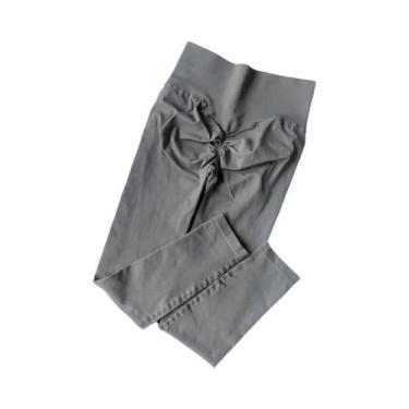 Imagem de Calças de Yoga Seamless de Cintura Alta - Leggings de Secagem Rápida p