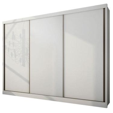 Imagem de Guarda Roupa Casal Londres 3 Portas 6 Gavetas Neve – Novo Horizonte