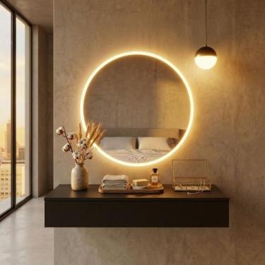 Imagem de Penteadeira Suspensa com Gaveta Organizador Maquiagem Camarim Quarto -