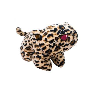 Imagem de Gato Branco, Azul, Vermelho Pintas 30cm Pelúcia - Fofy Toys, Onça