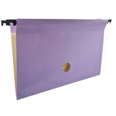 Imagem de Pasta Suspensa Collor Plus Plastificada Cor Lilás Pastel 10  - TP Past