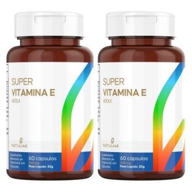 Imagem de KIT 2X Super Vitamina E 400 UI 60 cápsulas - Natulha