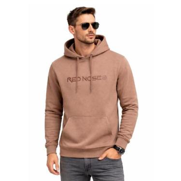 Imagem de Blusa Moletom Masculina Capuz e Bolso Frio Red Nose, Mostarda 9540245,