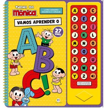 Imagem de Livro Sonoro Infantil - Turma da Monica - Vamos aprender o ABC - Inter