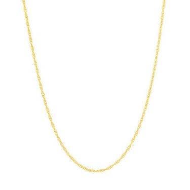 Imagem de Gargantilha Formada Por Fio Meia Corda 035. Med 42 Cm Cor:Dourado - Ro