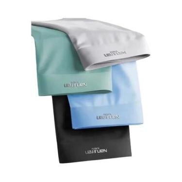 Imagem de Cuecas Boxer Masculinas De Seda Gelada Com Malha, Kit Com 4 Peças, Sex