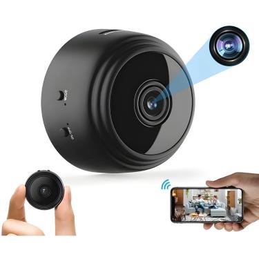 Imagem de Mini Câmera Espiã A9 com Monitoramento Remoto Full HD 1080P Visão Noturna Ângulo 150 gr...