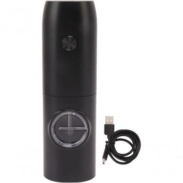 Imagem de Moedor Elétrico de pimenta-sal-especiarias Moedor de Pimenta Especiarias de Ervas Recarregável USB com Luz LED