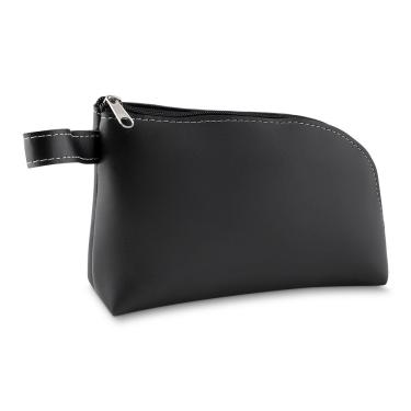 Imagem de Necessaire Slim com Alça em Couro Sintético Tpc 20 X 5 X 13,5 cm Preto Unissex