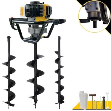 Imagem de Perfurador de Solo a Gasolina PSL517 51,7CC 1,8HP com Brocas 80X20CM e 80X15CM Lynus