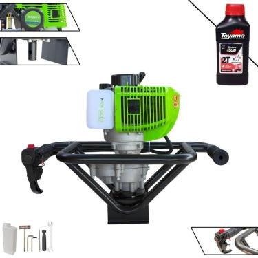 Imagem de Perfurador de Solo MPS52 à Gasolina 2T 52CC 1,8HP com Alto Torque Laranja Menegotti