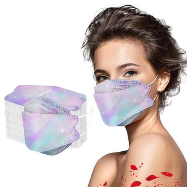 Imagem de Máscara de peixe adulto Máscara facial descartável Industrial 4ply Ear