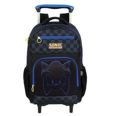 Imagem de Mochila Escolar SONIC Game Costas e Rodas Luxo MC49852