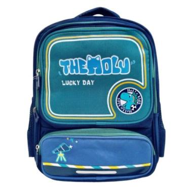 Imagem de Mochila infantil juvenil escolar menino e menina desenha com bolso esp