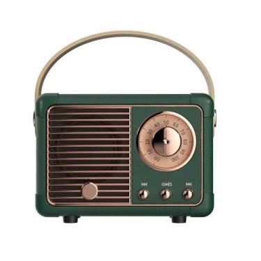 Imagem de Alto-falante Bluetooth Dosmix Retro Vintage Green