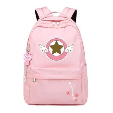 Imagem de Mochila escolar Cards Captors Sakura Anime para crianças - yiweisai