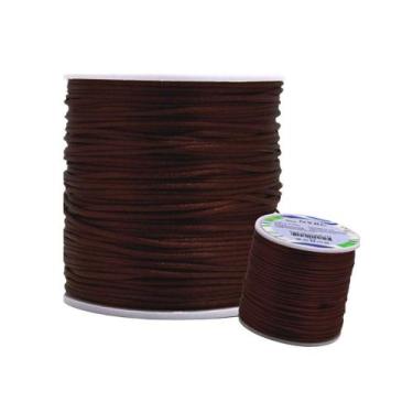 Imagem de Fio de Seda Rabo de Rato Nybc 1 e 0 mm Marrom Café Nº 294 Rolo 100 Met