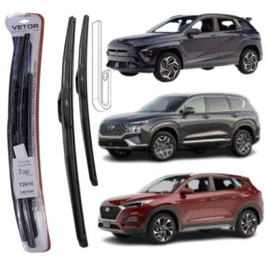 Imagem de Palheta Parabrisa Hyundai Kona 24- Tucson 17- Santa Fé 20- - VETOR (VT