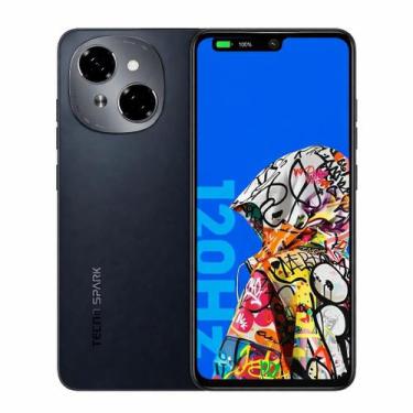 Imagem de Smartphone Tecno Spark Go 1 64GB 3GB RAM Dual SIM Tela 6,6 IPS 90Hz Câ