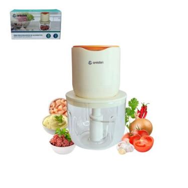 Imagem de Mini Processador De Alimentos Elétrico Triturador Carne 100w 600ml Sem