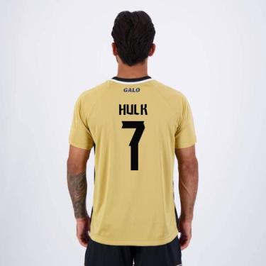 Imagem de Camisa Atlético Mineiro Euforia Dourada e Preta 7 Hulk - Braziline, P