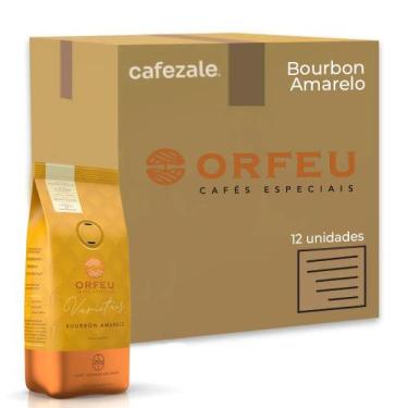 Imagem de Café em Grãos Orfeu Bourbon Amarelo Kit 12 Pacotes de 250g