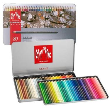Imagem de Lápis De Cor Profissional Caran D'ache Pablo 80 Cores, Pablo