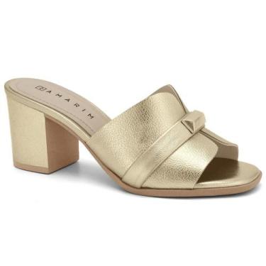 Imagem de Tamanco ramarim ref 2451201 feminino, 36, Ouro