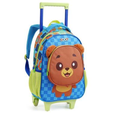 Imagem de Mochila de Rodinhas Infantil Escolar Animais - Seanite