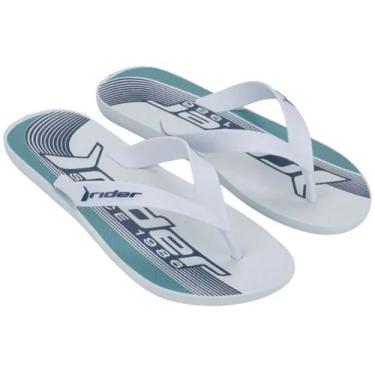 Imagem de Chinelo Rider Urban Rider R.12318, Branco, Azul, 41/42